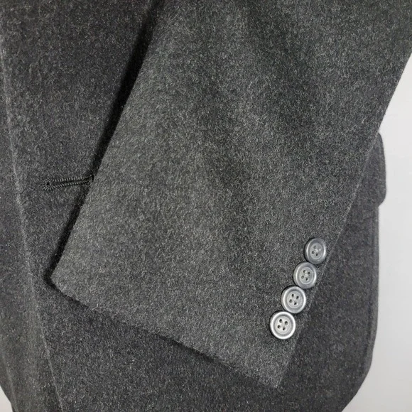 Club Room Men's Sport Coat Blazer Two Button Flannel Silk Wool Cashmere 42S